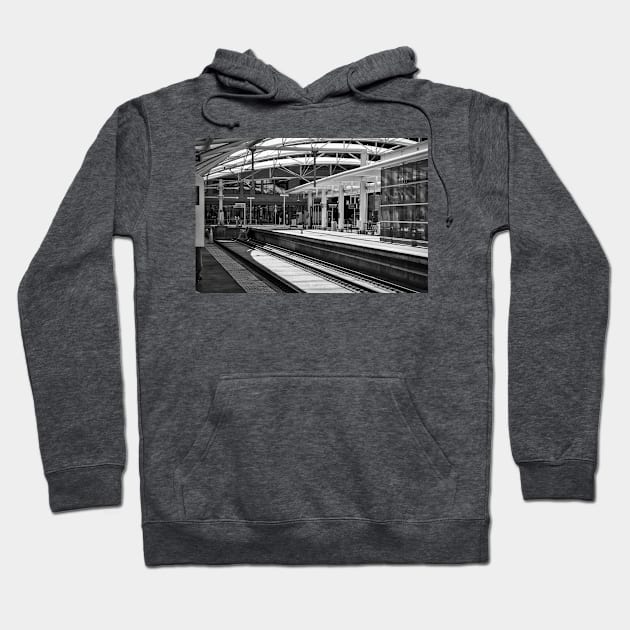 The Covered Train Station Platform In Denver Hoodie by KirtTisdale